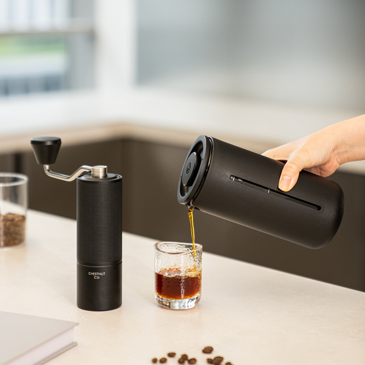 TIMEMORE French Press Kit （C3S Grinder + U French Press）フレンチプレスセット